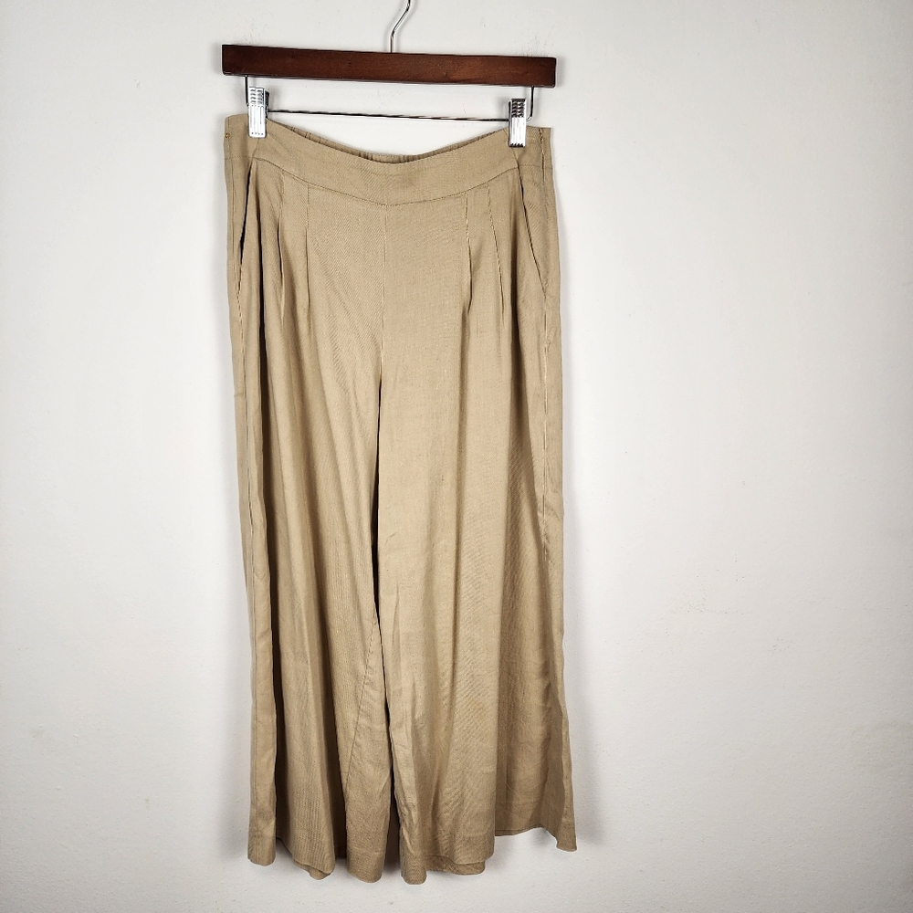 Cuyana Beige Wide Leg Pants